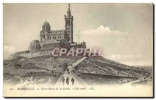 Cartes postales Marseille Notre Dame de la Garde Cote Nord