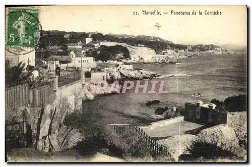 Cartes postales Marseille Panorama de la Corniche