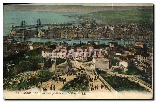Ansichtskarte AK Marseille Vue Generale Vers le Port