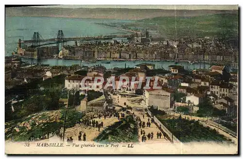 Cartes postales Marseille Vue Generale Vers le Port