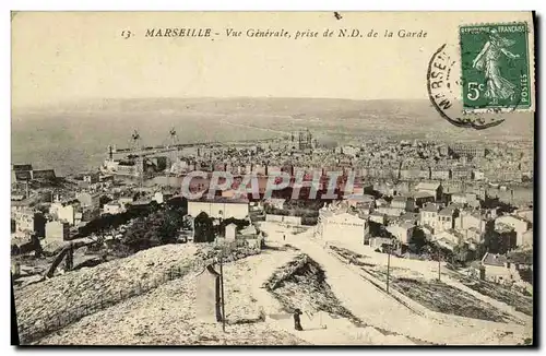 Cartes postales Marseille Vue Generale prise de N D de la Garde