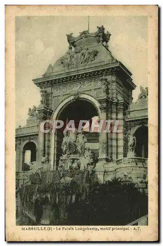 Ansichtskarte AK Marseille Le Palais Longchamp motif principal