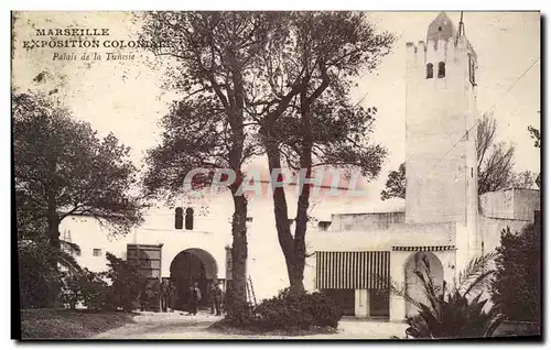 Cartes postales Marseille Exposition Coloniale Palais de la Tunisie