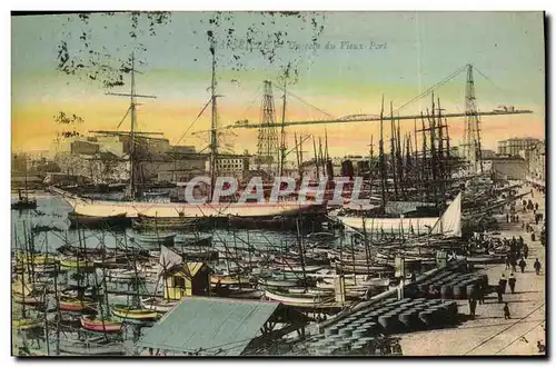 Cartes postales Marseille Un Coin du Vieux Port Bateaux