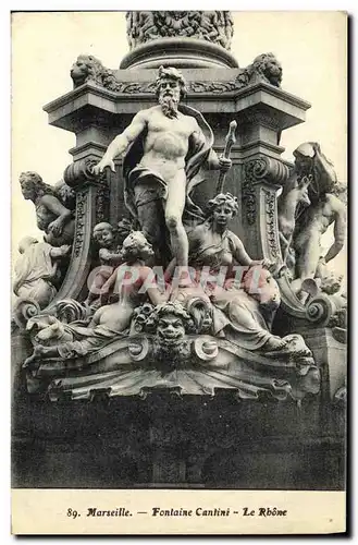 Cartes postales Marseille Fontaine Cantini Le Rhone