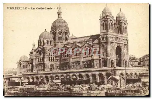 Cartes postales Marseille La Cathedrale