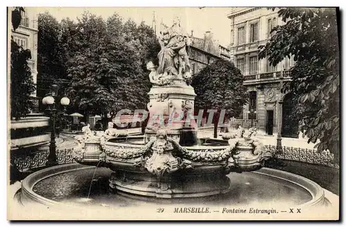 Ansichtskarte AK Marseille Fontaine Estrangin