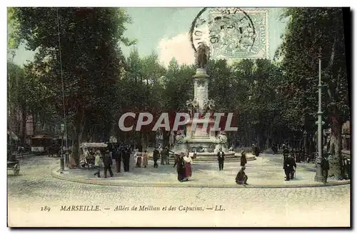 Ansichtskarte AK Marseille Allees de Meilhan et des Capucins