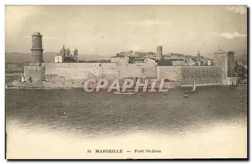 Cartes postales Marseille Fort St Jean