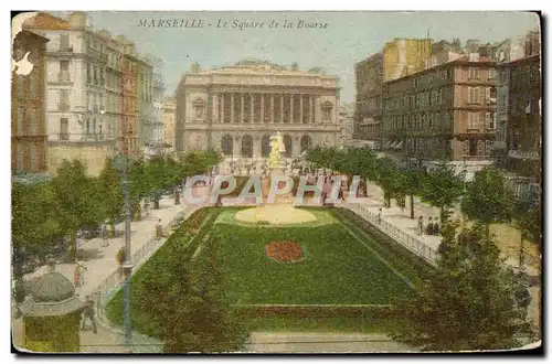 Ansichtskarte AK Marseille Le Square de la Bourse