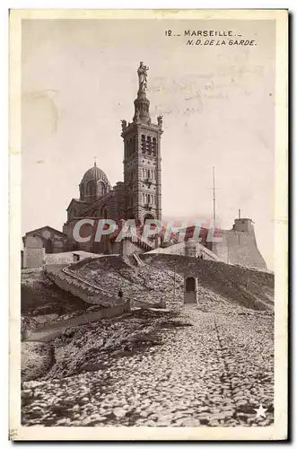 Cartes postales Marseille N D de la Garde