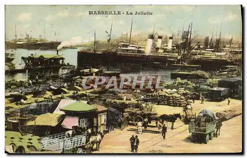 Ansichtskarte AK Marseille La Joliette Bateaux