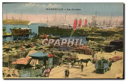 Cartes postales Marseille La Joliette Bateaux