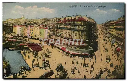 Cartes postales Marseille Rue de la Republique