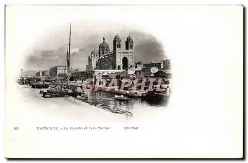 Cartes postales Marseille La Tourelle et la Cathedrale