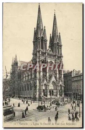 Cartes postales Marseille L Eglise St Vincent de Paul Les reformes
