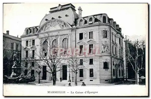 Ansichtskarte AK Marseille La Caisse d Epargne