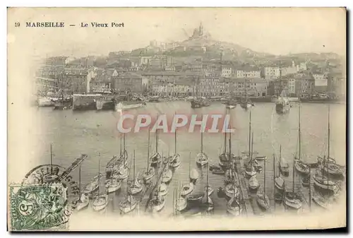 Cartes postales Marseille Le Vieux Port Bateaux