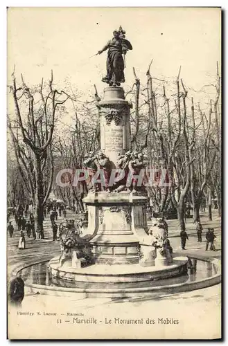 Cartes postales Marseille Le Monument des Mobiles
