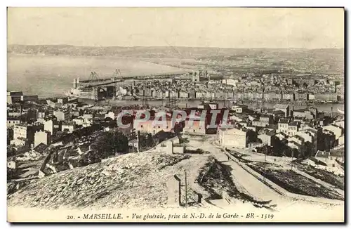 Cartes postales Marseille Vue generale prise de N D de la Garde