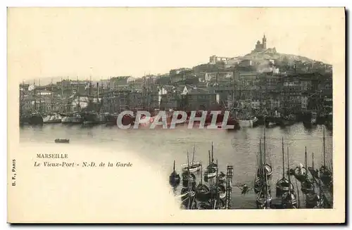 Cartes postales Marseille Le Vieux Port N D de la Garde