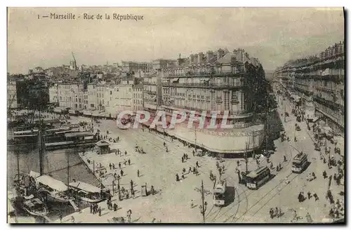 Cartes postales Marseille Rue de la Republique