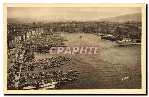 Ansichtskarte AK Marseille Vue generale du Vieux Port Bateaux