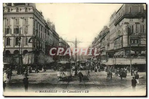 Cartes postales Marseille La Cannebiere