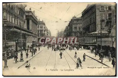 Cartes postales Marseille La Cannebiere