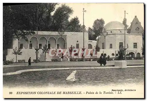 Cartes postales Exposition Coloniale de Marseille Palais de la Tunisie