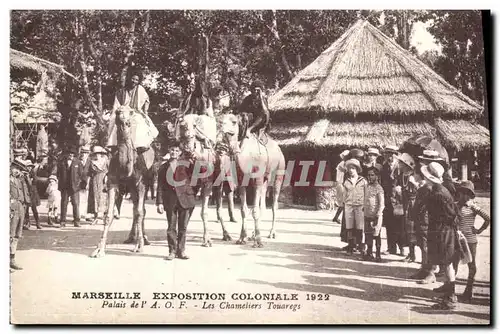 Ansichtskarte AK Marseille Exposition Coloniale Palais de l A O F Les Chameliers Touaregs