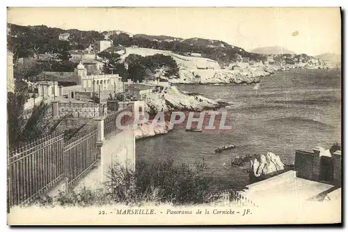 Cartes postales Marseille Panorama de la Corniche