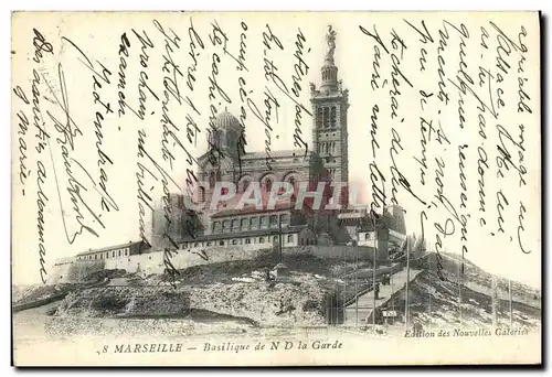 Cartes postales Marseille Basilique de N D la Garde