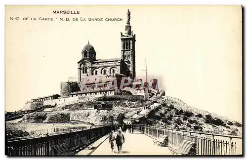 Cartes postales Marseille N D de la Garde