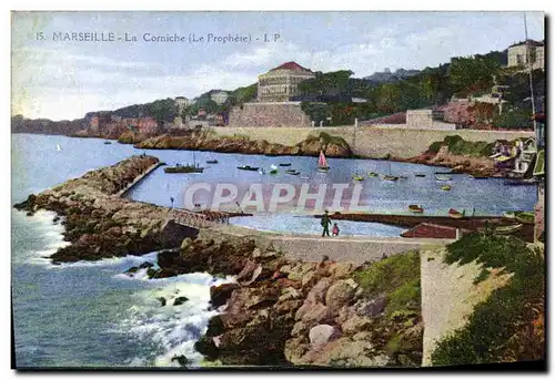 Cartes postales Marseille La Corniche Le prophete