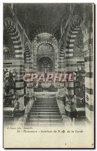 Cartes postales Marseille Interieur de Notre Dame De La Garde