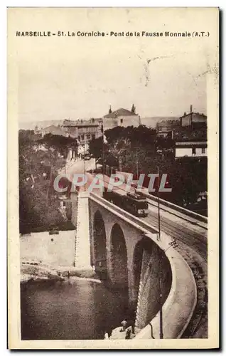 Cartes postales Marseille La Corniche Pont de la Fausse Monnaie