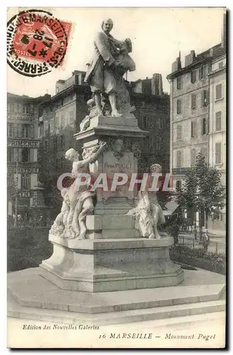 Cartes postales Marseille Monument Puget