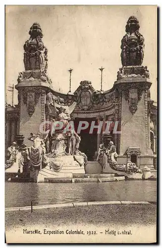 Ansichtskarte AK Marseille Marseille Exposition Coloniale 1922 Motif central