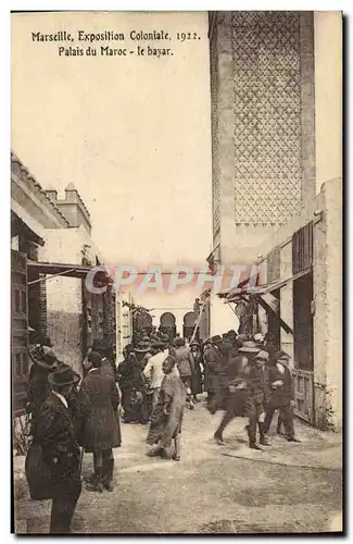 Cartes postales Marseille Exposition Coloniale 1922 Palais du Maroc Le bazar