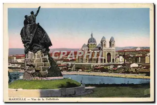 Cartes postales Marseille Vue de la Cathedrale