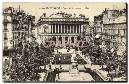 Cartes postales Marseille Place de la Bourse