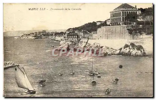 Cartes postales Marseille Promemade de la Corniche