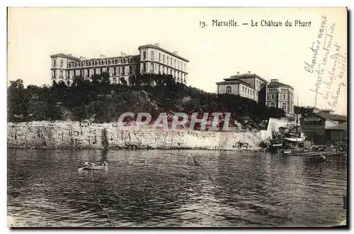 Cartes postales Marseille La Chateau du Pharo Bateau