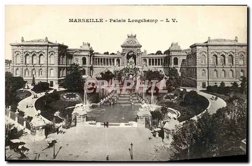 Cartes postales Marseille Palais Longchamp