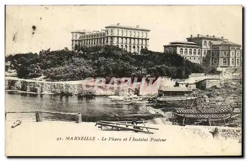 Ansichtskarte AK Marseille Le Pharo et l Institut Pasteur Bateaux