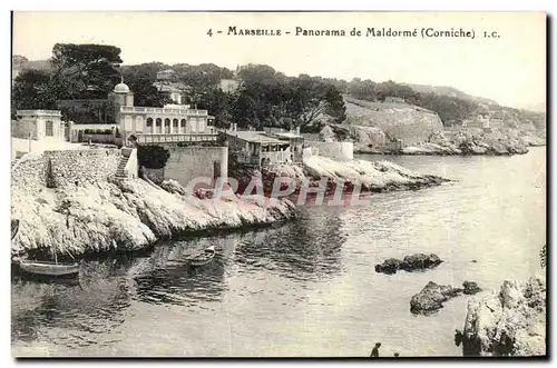 Ansichtskarte AK Marseille Panorama de Maldorme Corniche