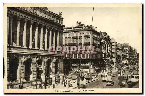 Cartes postales Marseille La Canebiere