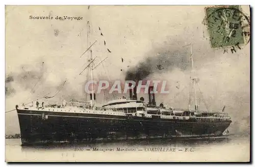 Cartes postales Cordillere Messageries Maritimes Bateau