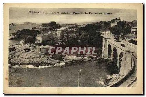 Cartes postales Marseille La Corniche Pont de la Fausse Monnale